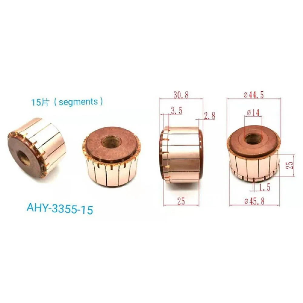 44.5*14*25*15P Commutator Ahy-3355-15