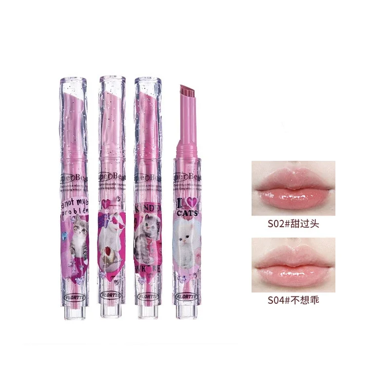 FLORTTE Flower Loria Fine Glitter Lipstick Strange Melia Solid Lip Gloss Water Gloss Lip Glaze