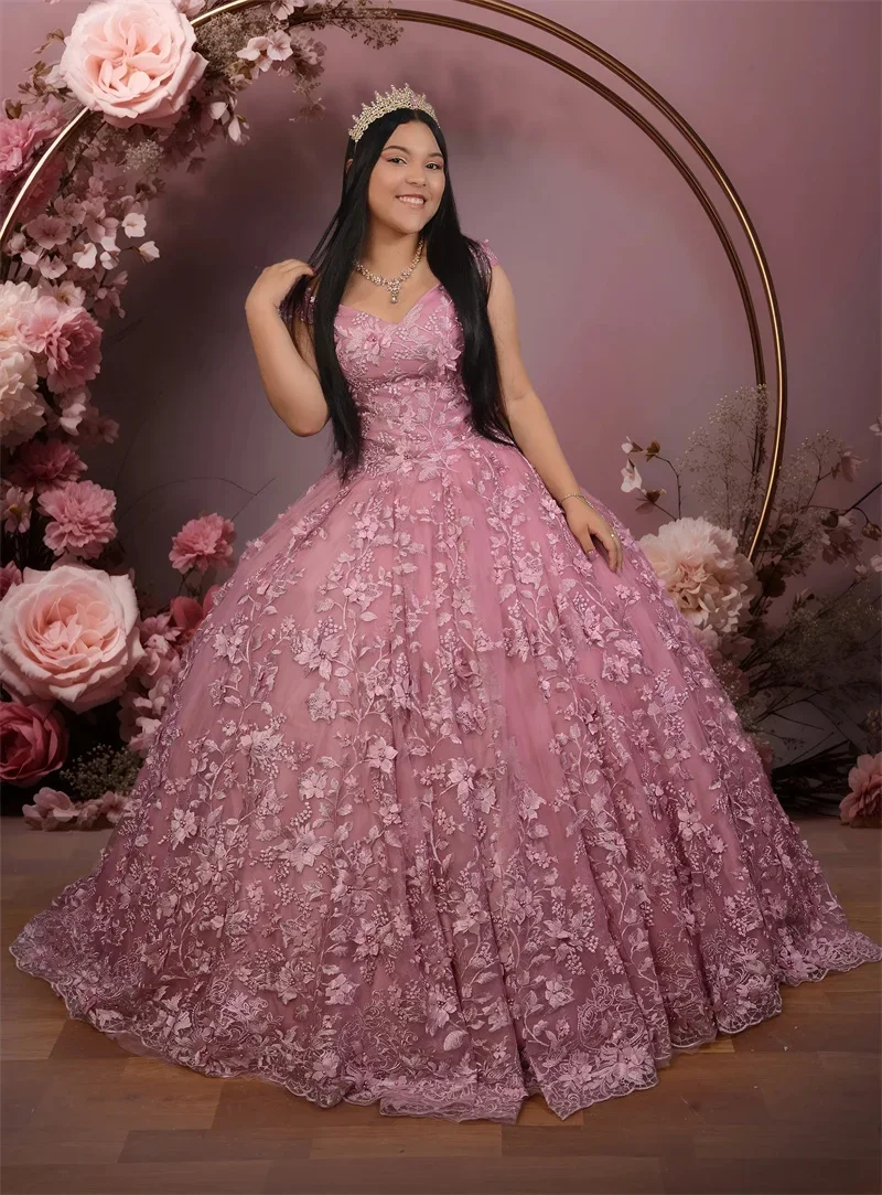 Tule Baljurk Quincenara Jurken Lieverd Van De Schouder Paarse Vestidos De 15 Quinceañera Gewaden De Soirée