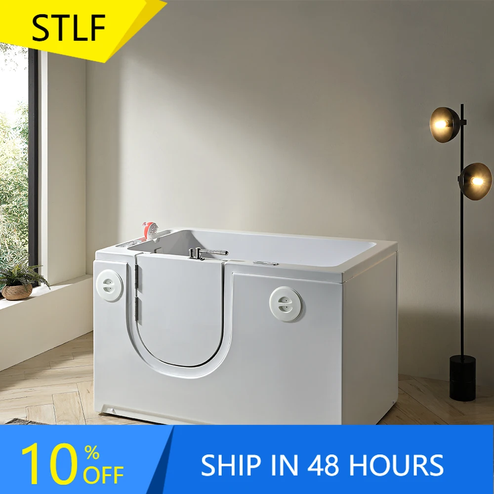 

STLFHigh-End Acrylic Cat and Puppy Bath Spa Bathtub for Pet Bubble Grooming Premium Whirlpool Bathtubs