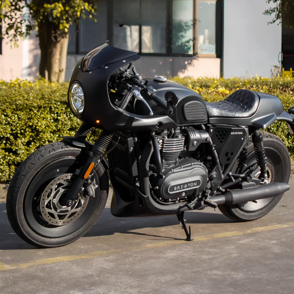 Cuscino del sedile per moto retrò originale GK1200 Brixton Cromwell 1200 Cuscino del sedile con gobba cammello