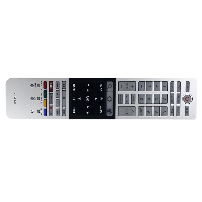 Controle remoto para TV Toshiba, CT-90428, 39L4300UM, 39L4300U, 58L4300U, 32L4300U, 65L7300U, 50L4300U, 50L7300U, 58L7300U