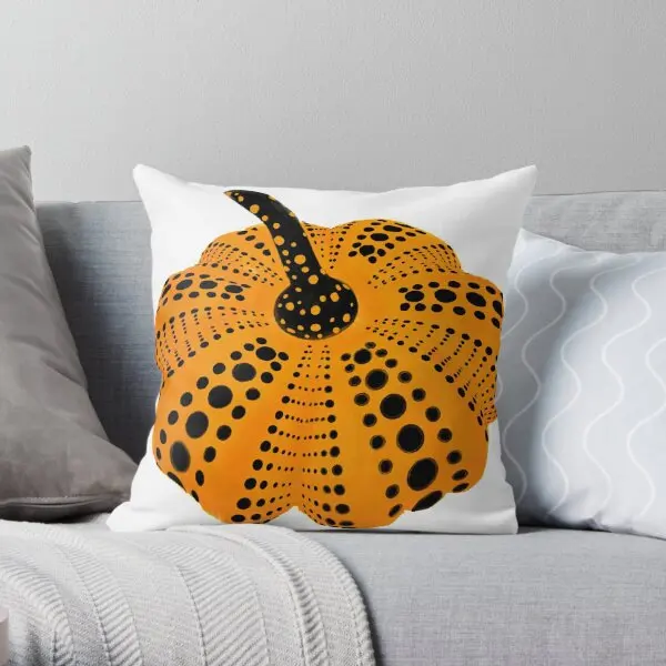 Polka Dot Pumpkin  Printing Throw Pillow Cover Wedding Sofa Throw Home Decorative Anime Car Case Pillows not include One Side