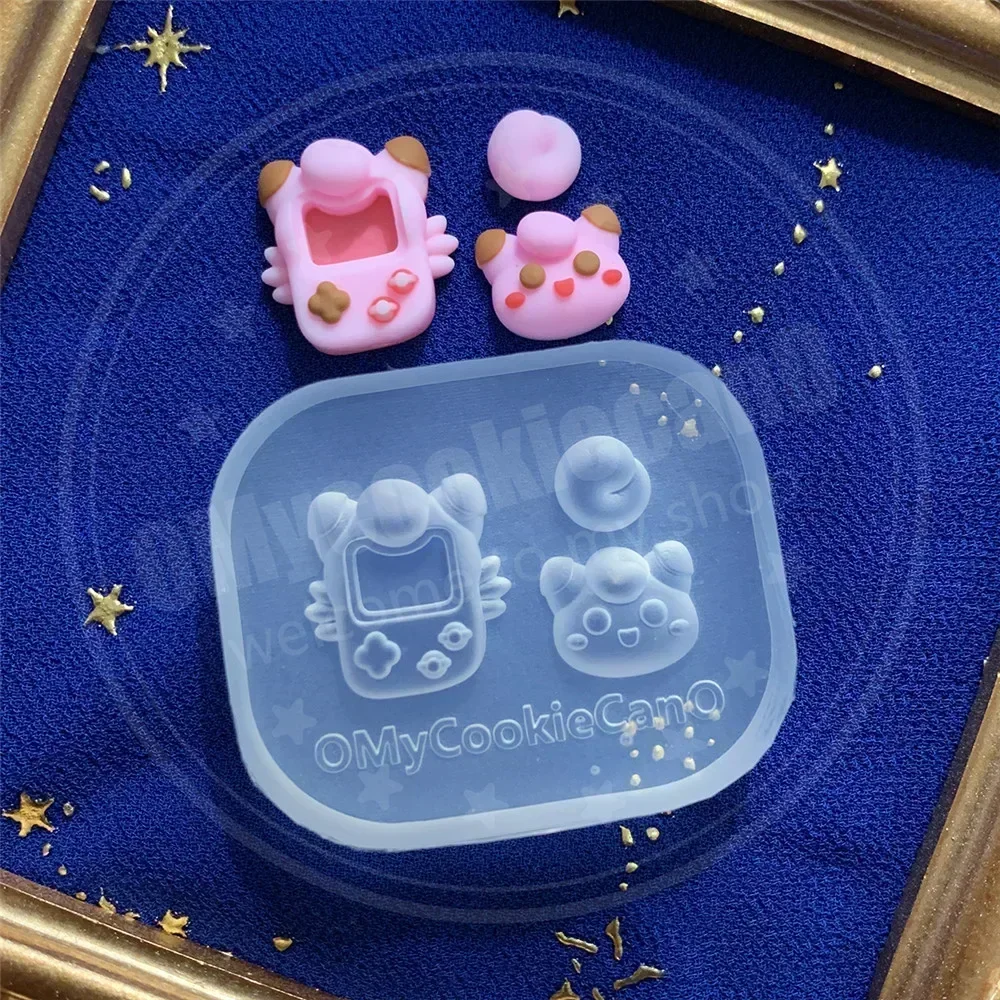 New Model Super Cute Mini Shake Molds Mini Gameboy Clear Resin Molds Transparent Silicone Molds
