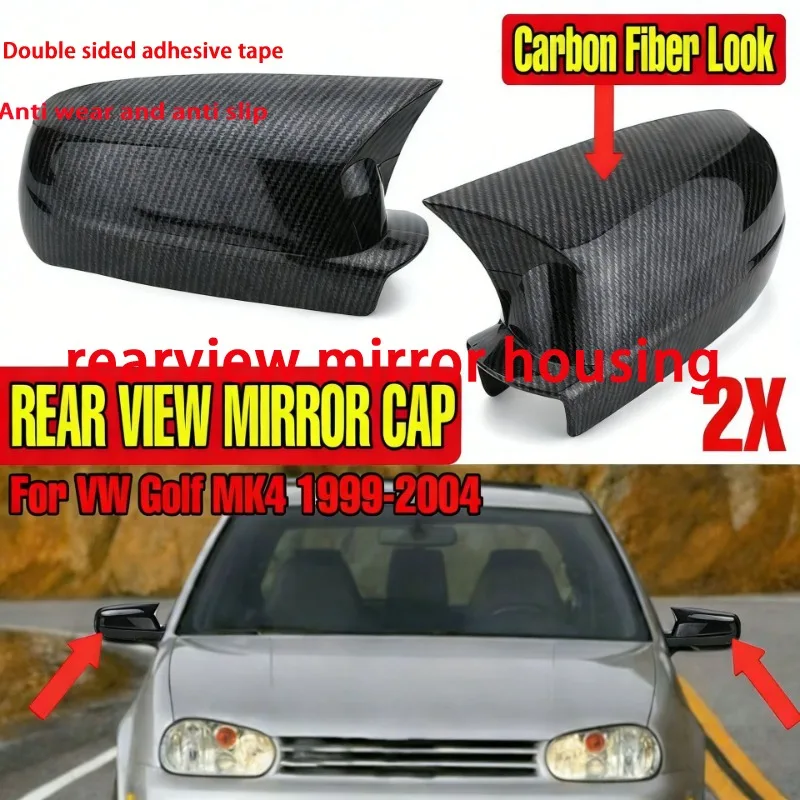 Suitable for Volkswagen Golf 4MK4 adhesive reversing mirror housing rearview mirror cover horn rearview mirror 98-04