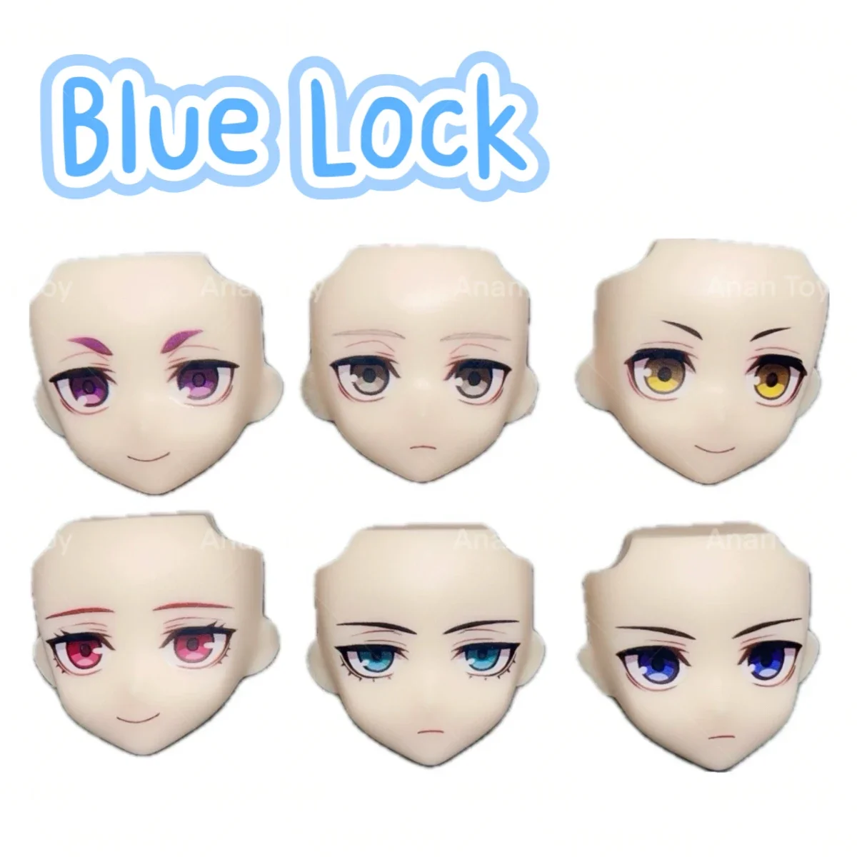 

Anime Ob22 Ob24 Face Mikage Reo Isagi Yoichi Nagi Seishiro Chigiri Hyoma Rin Itoshi Bachira Meguru Faceplates Doll Accessories