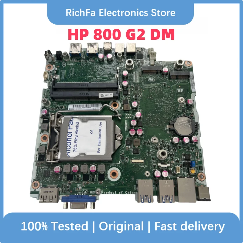 

Original used For HP Mini Motherboard 800 G2 DM 810660-001 810660-301 810660-401 801739-001 Q170 DDR4 100% Tested Fast Ship