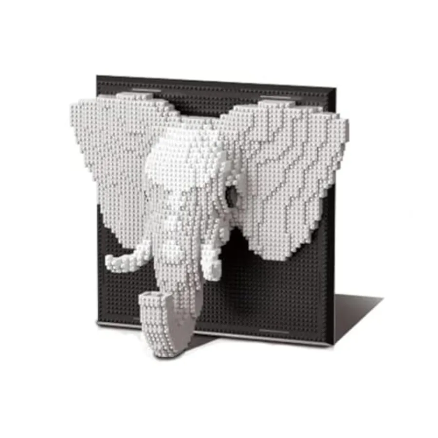 

Wall Art Elephant Building Blocks Set; A Wall Decor Set for Adults Who Love Creative Hobbies 1625 Pieces Toys Gifts for Kid and