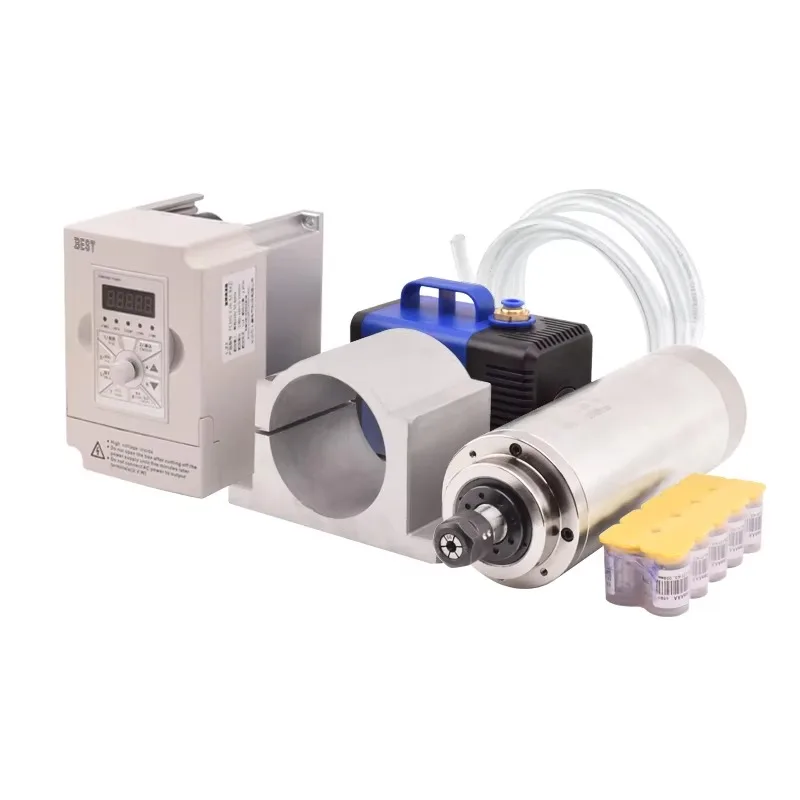 80-1.5 ER11 220V Water Cooled Spindle Motor 1.5kw Inverter Vfd 1.5kw Gdz Spindle Cnc