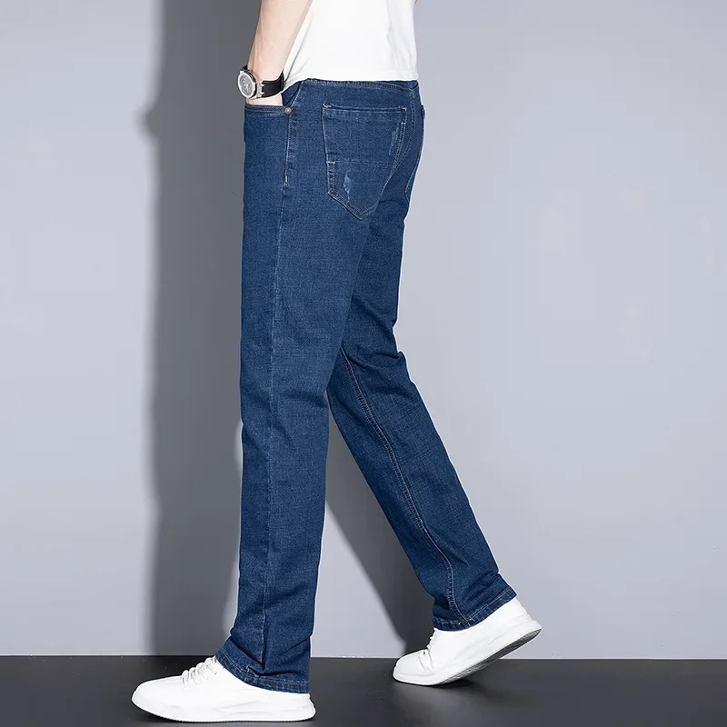 

Men's oversized jeans casual long pants big size men's pants autumn 12XL 11XL 52 54 56 wide leg baggy jeans high waisted jeans