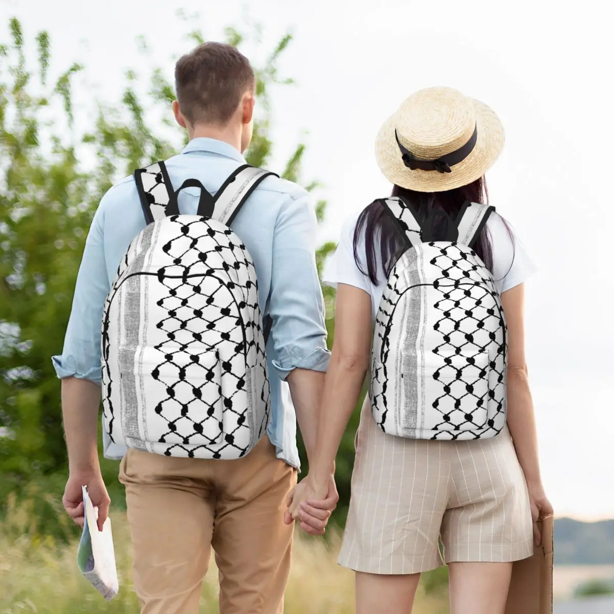 Palestijnse Rugzak Voor Mannen Vrouwen Casual Middelbare School Wandelen Reizen Dagrugzak College Canvas Tassen Outdoor