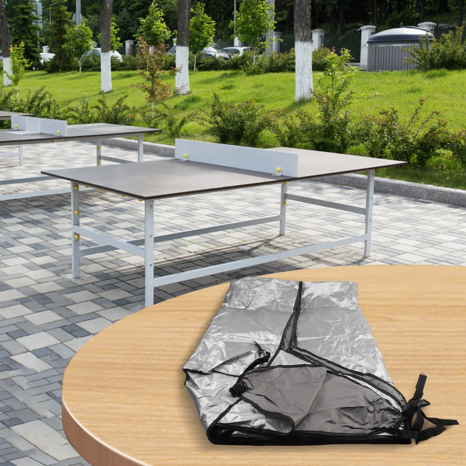 Weather Resistant Cover Outdoor Table Tennis Cover Outdoor Activities All Weather Table Protector Portable Cover