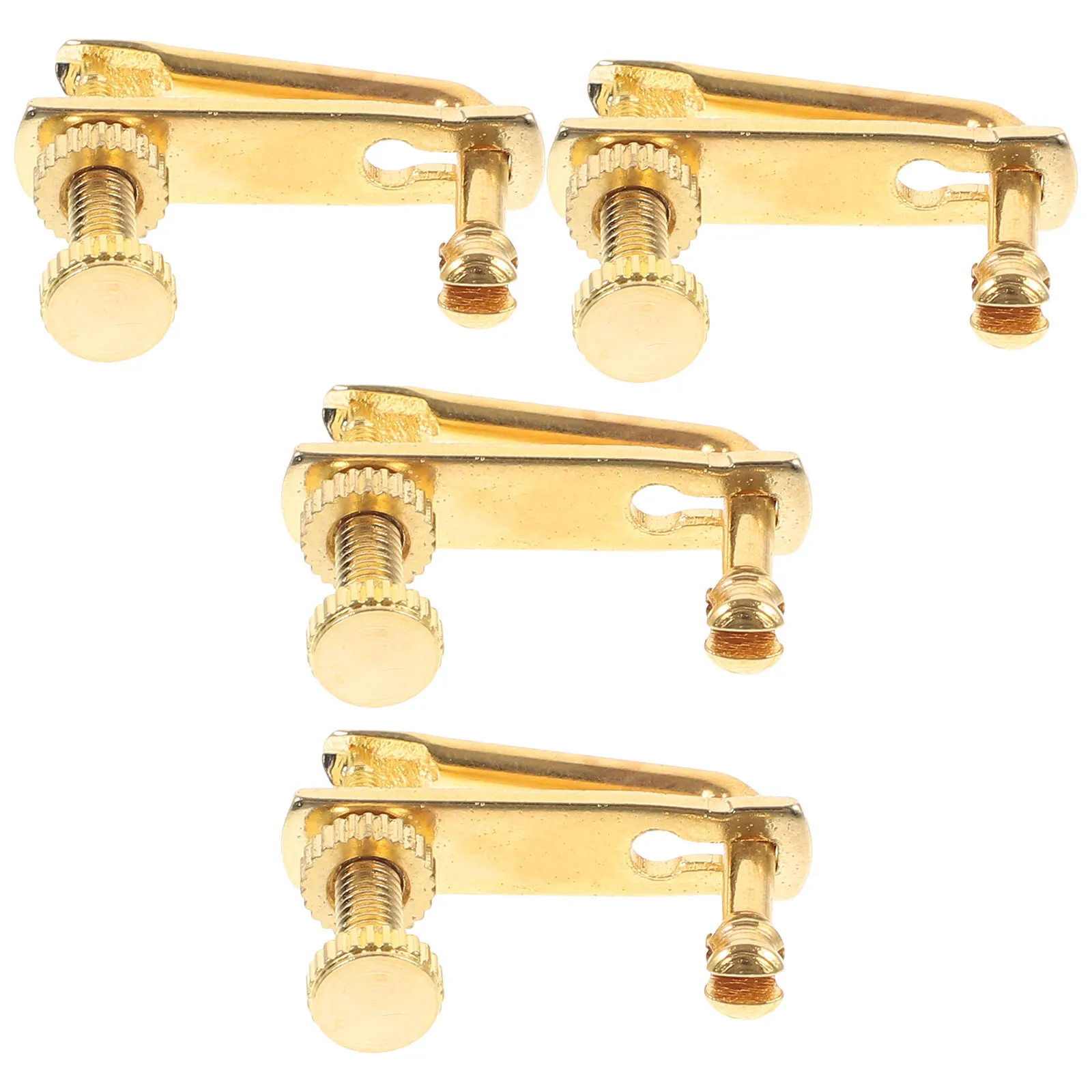 

4 Pcs Metal Violin Tuner Keys Metal Knobs Violin Tuning Keys for 4/4 3/4 Violins Gold Tools Accessories