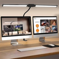 5 Color Mode Dimmable LED Desk Lamp Double Heads Eye Protection PC Monitor Light USB Table Lamps Reading Lights for Office Lamp