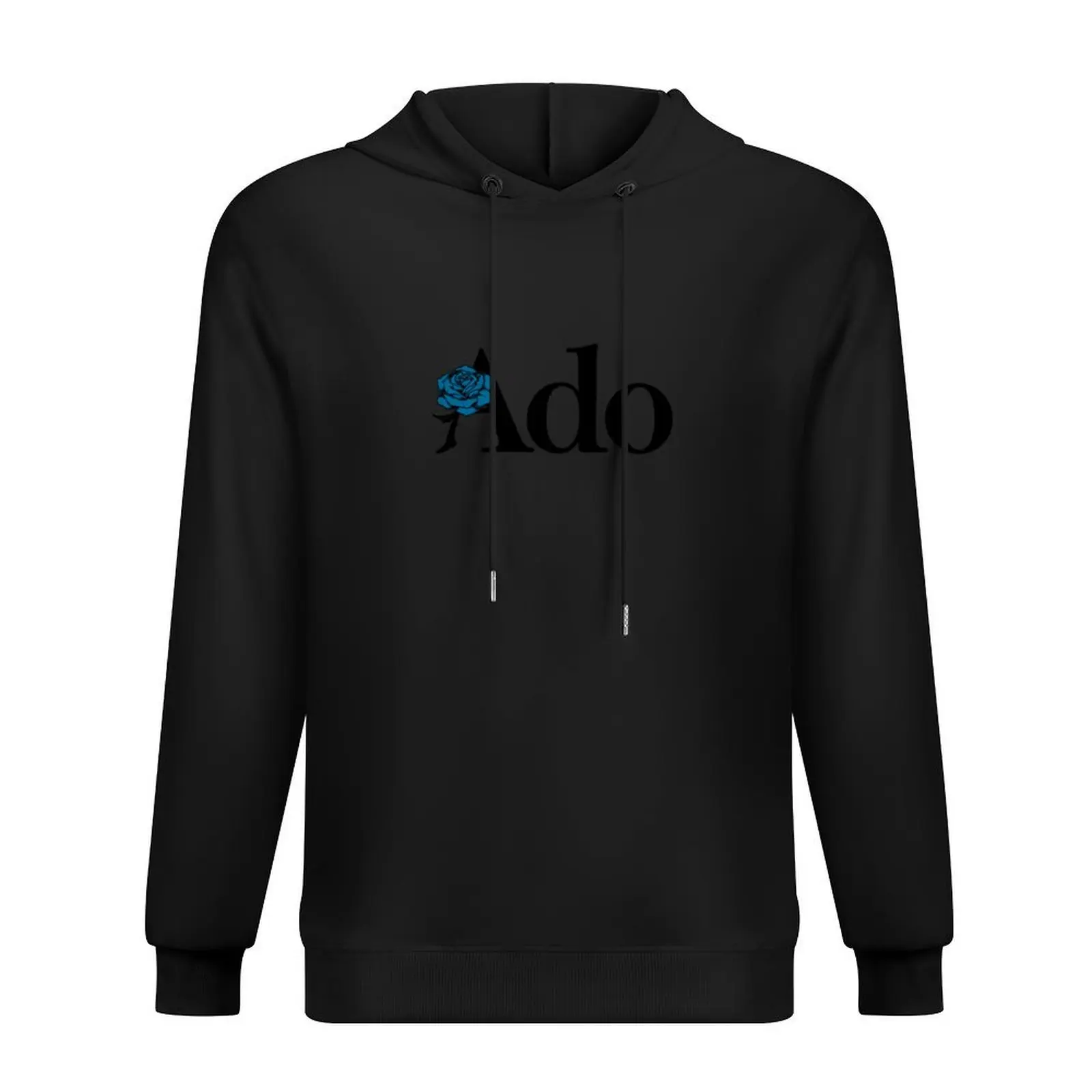 

Ado Text Blue Rose Logo Hoodie autumn mens clothes winter clothes korean autumn clothes autumn hoodie
