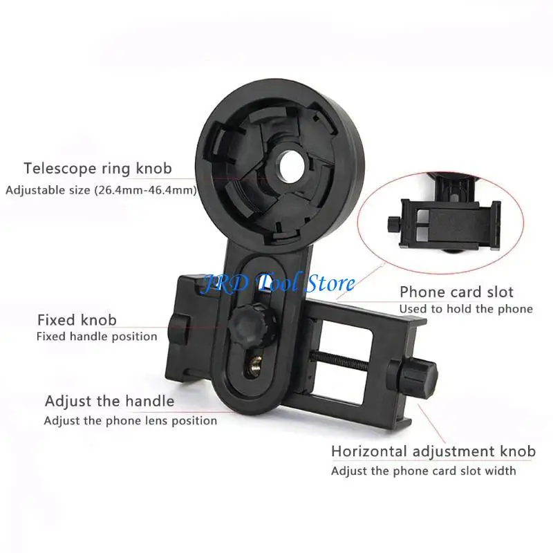 A2UD Universal Phone Sporter soporte soporte soporte binocular telescopio clip