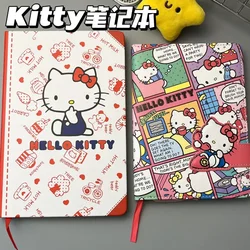 Hello Kitty Sanrio Notebook Good-looking Student Cute Girly Heart Hard Shell Coloring Page Learning Stationery Notepad Gift Toys