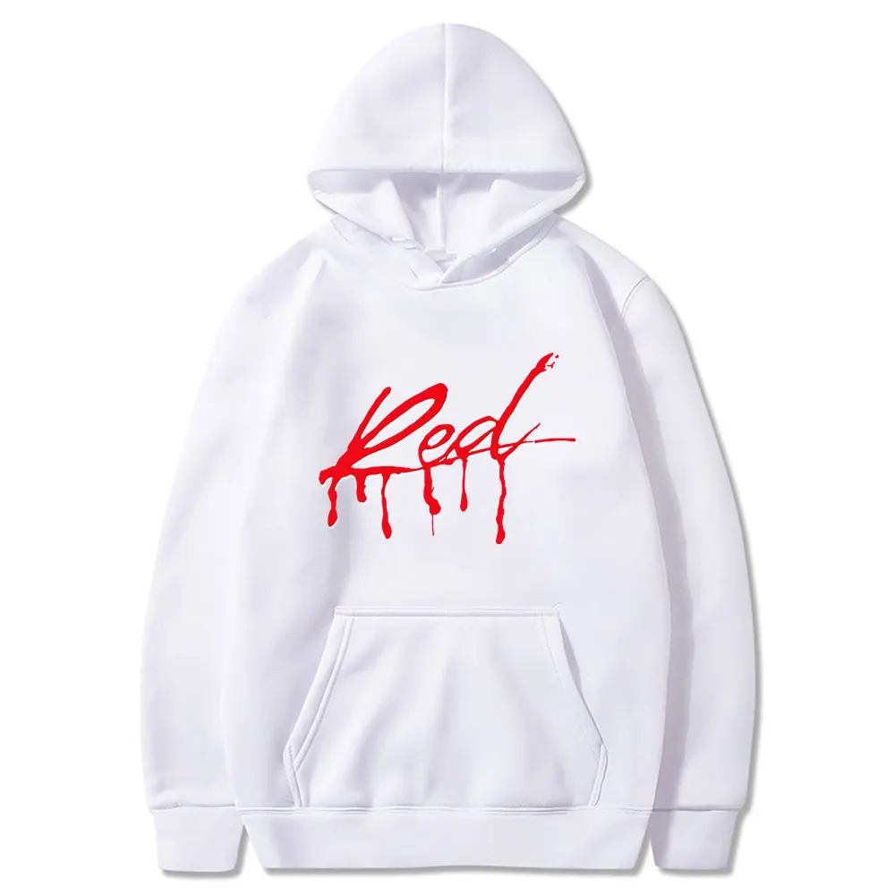 Playboi Carti Muziek Album Whole Lotta Rood Print Hoodies 90S Vintage Rapper Hip Hop Hooded Sweatshirts Casual Trui Unisex