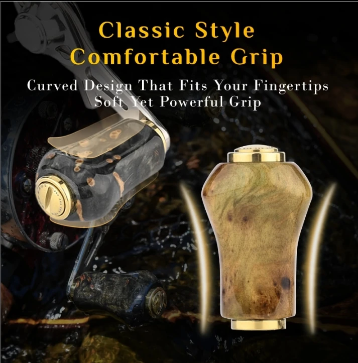 Gomexus Knob Neuer Korkgriffknopf 22mm für Angelrollen Shimano Calcutta Conquest Daiwa Tatula Millionaire Reel – Detail 3