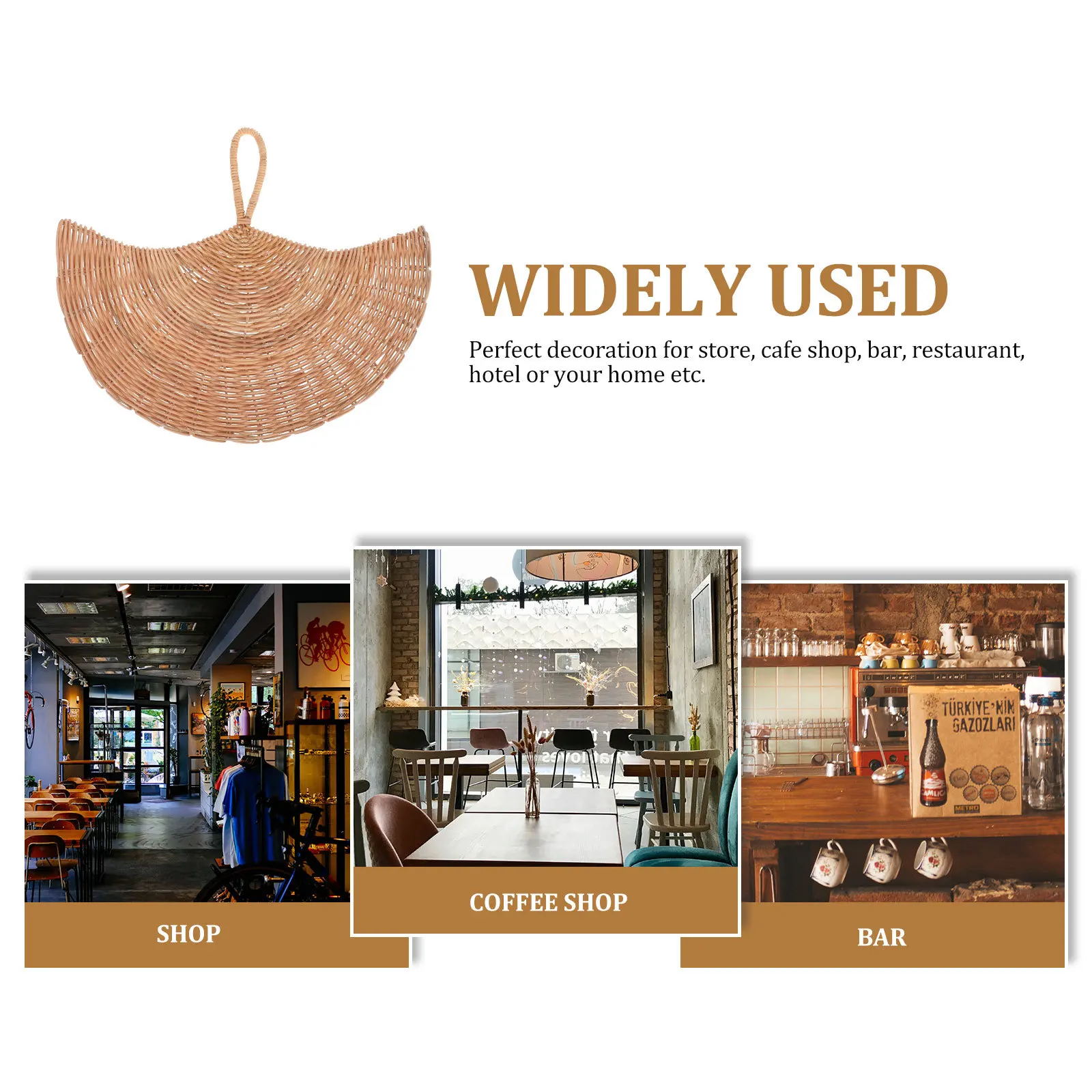 

Rattan Woven Fan Pendant Exquisite Handmade Nordic Style Hanging Decor for Home Office Cafe Decorative Wall Hanging Ornament