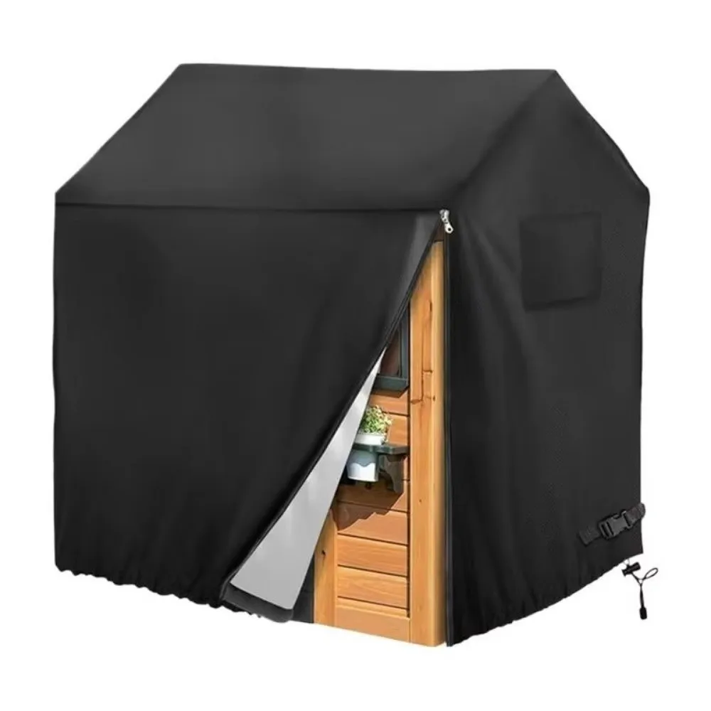 210D Oxford Spielhaus-Abdeckung, wasserdicht, schwarz, Allwetter-Schutzhülle, staubdicht, Spielhaus-Abdeckung