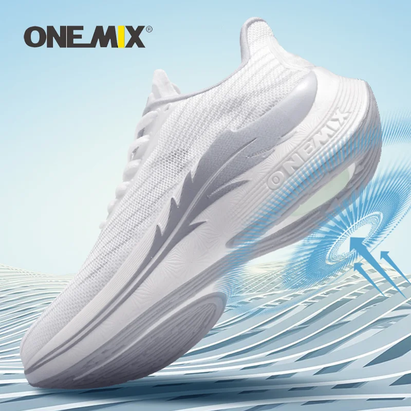 ONEMIX-Zapatillas deportivas transpirables con cámara de aire, zapatos ligeros para correr y caminar, 2024