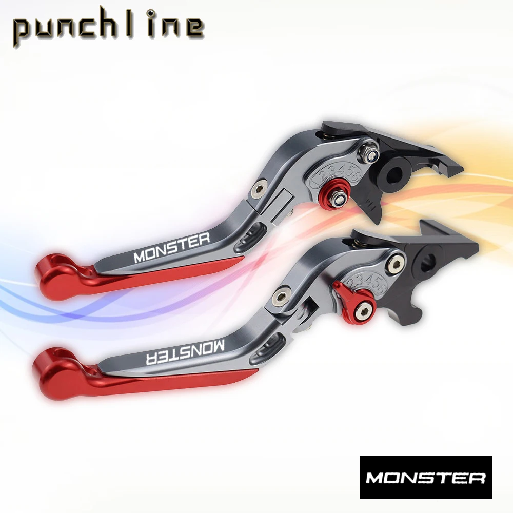 Fit For 400 MONSTER 620 MONSTER/620 MTS 695 MONSTER MONSTER S2R 800 Folding Extendable Brake Clutch Levers Adjustable Handle Set