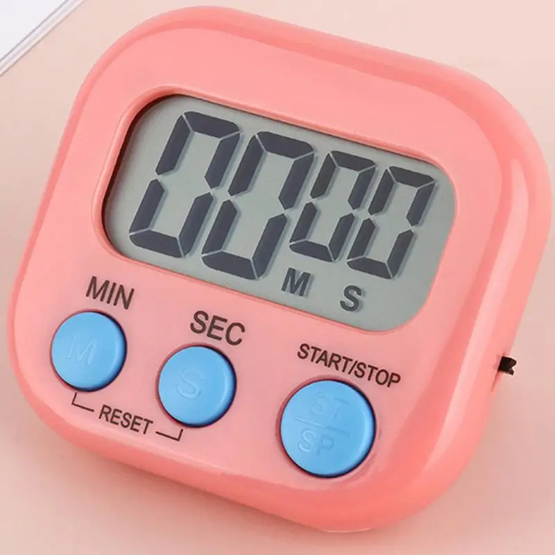 mini Digital Kitchen Timer with Magnetic Back Large Display Countdown Portable Egg Timer with Bracket for Cooking homework timer