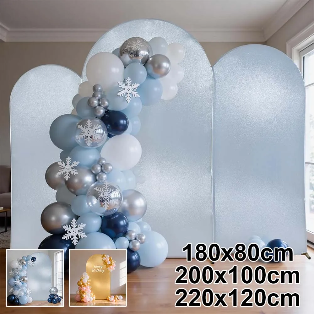 

Peach Skin Velvet Wedding Arch Covers Elastic Thick Covers for Backdrop Stand for Baby Shower Birthday Party Photo Booth Props