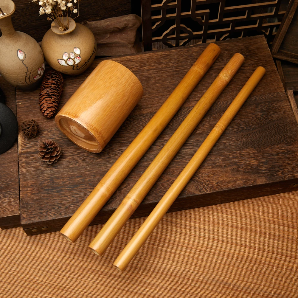 Natural Bamboo Gua Sha Stick Wooden Therapeutic Stick Scraping Massage Tools Body Shaping Cupping Massage Gua Sha Accessories