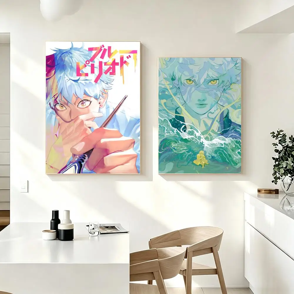 Anime Blue Period Poster Poster HD Printing Fresh Elegant Style Wall Art Home Decor For Living Room Bedroom Gift