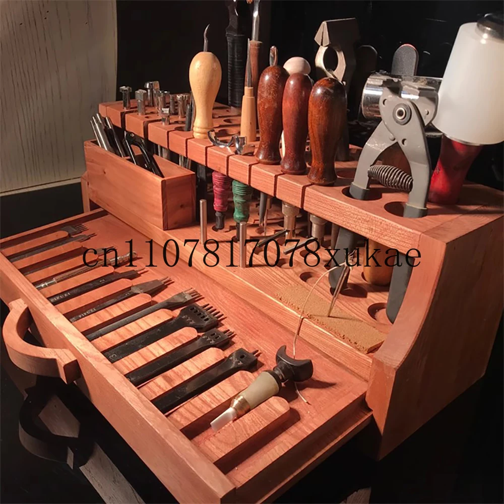

DIY Handmade Leathercraft Carving Cutting Tools High-End Storage Rack Multi-Functional Practical Leather Tool Holder
