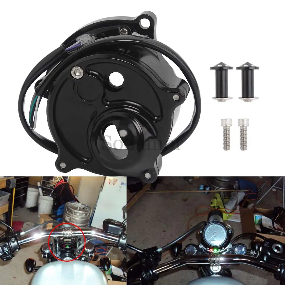 1Pc LED Speedometer Mounting Bracket Vivid Black For Harley Sportster Low/SuperLow XL883L 2014-2019 Motorcycle Parts