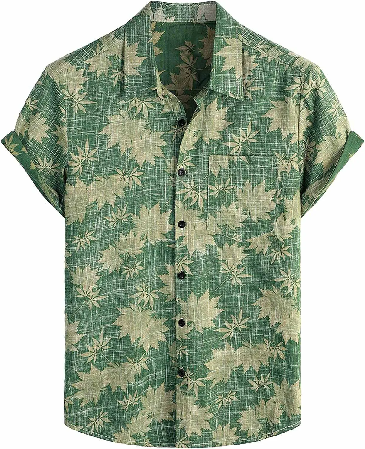 Summer Men\'s Hawaiian Shirt Casual Floral shirt Short sleeve single breasted beach tropical fashion oversized shirt