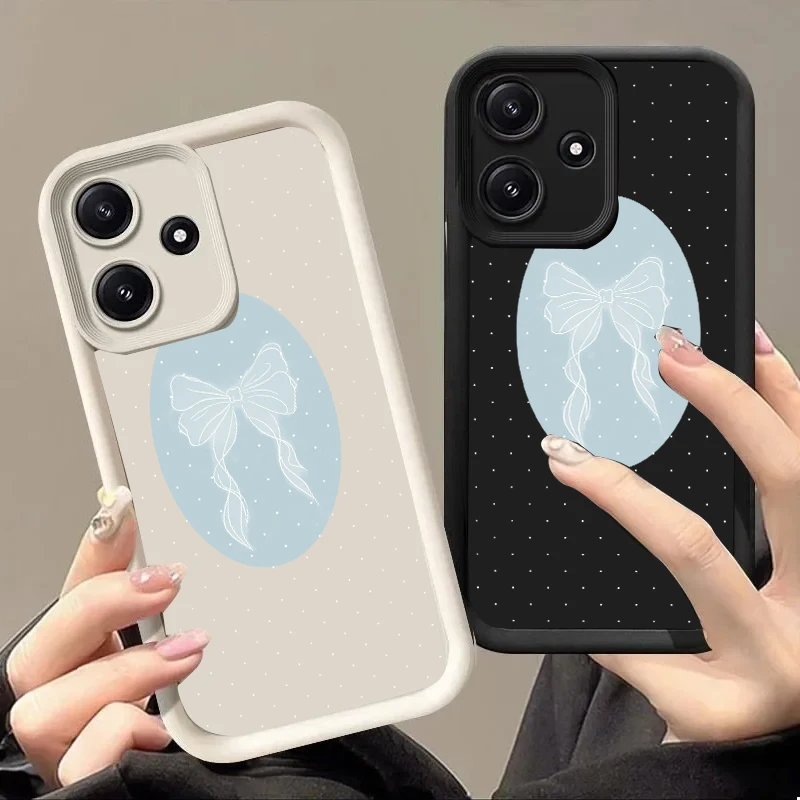 Blue Gauze Bow Tie …