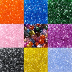 300Pcs/Lot 4mm Transparent Glass Round Loose Spacer Seed Beads For Jewelry Making Handmade DIY Bracelet Necklace Accessories