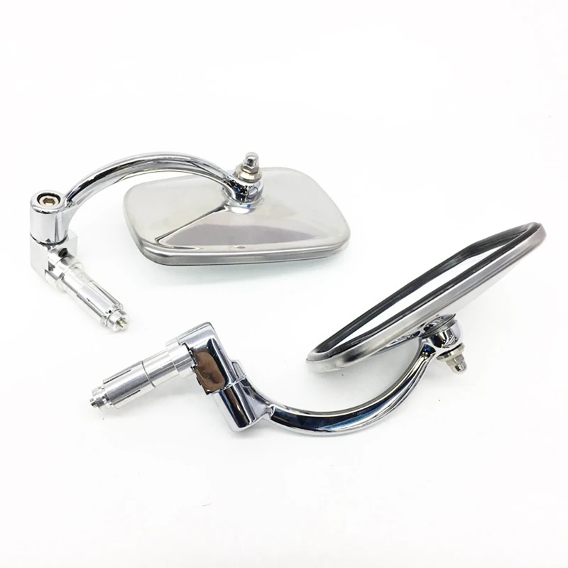 Motorcycle 7/8Inch 22MM Handlebar End Side Mirrors For Coffee Racers Scooters Off-Road Bikes