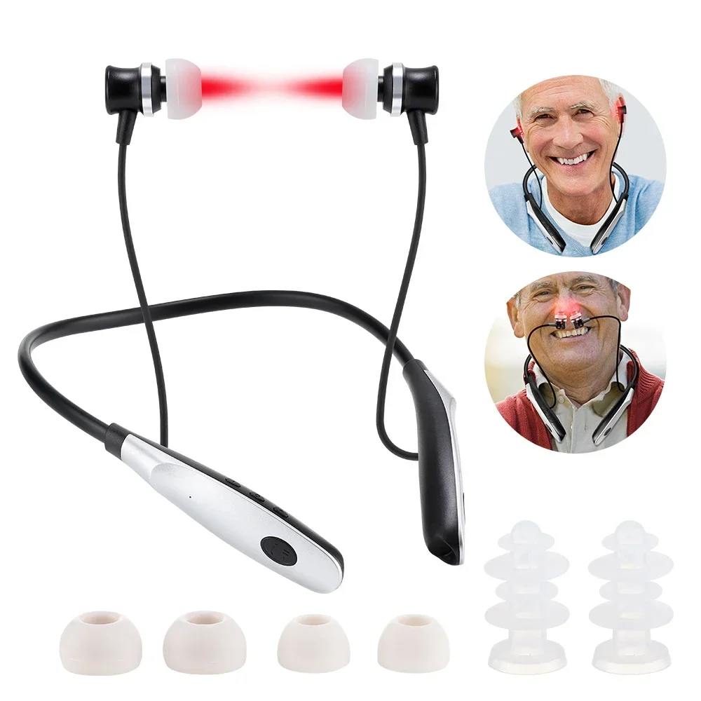 Ear Laser Irradiator Neck-hanging Rechargeable Portable Nasal 650nm Light Wave Ear Canal Nasal Treatment Comfortable