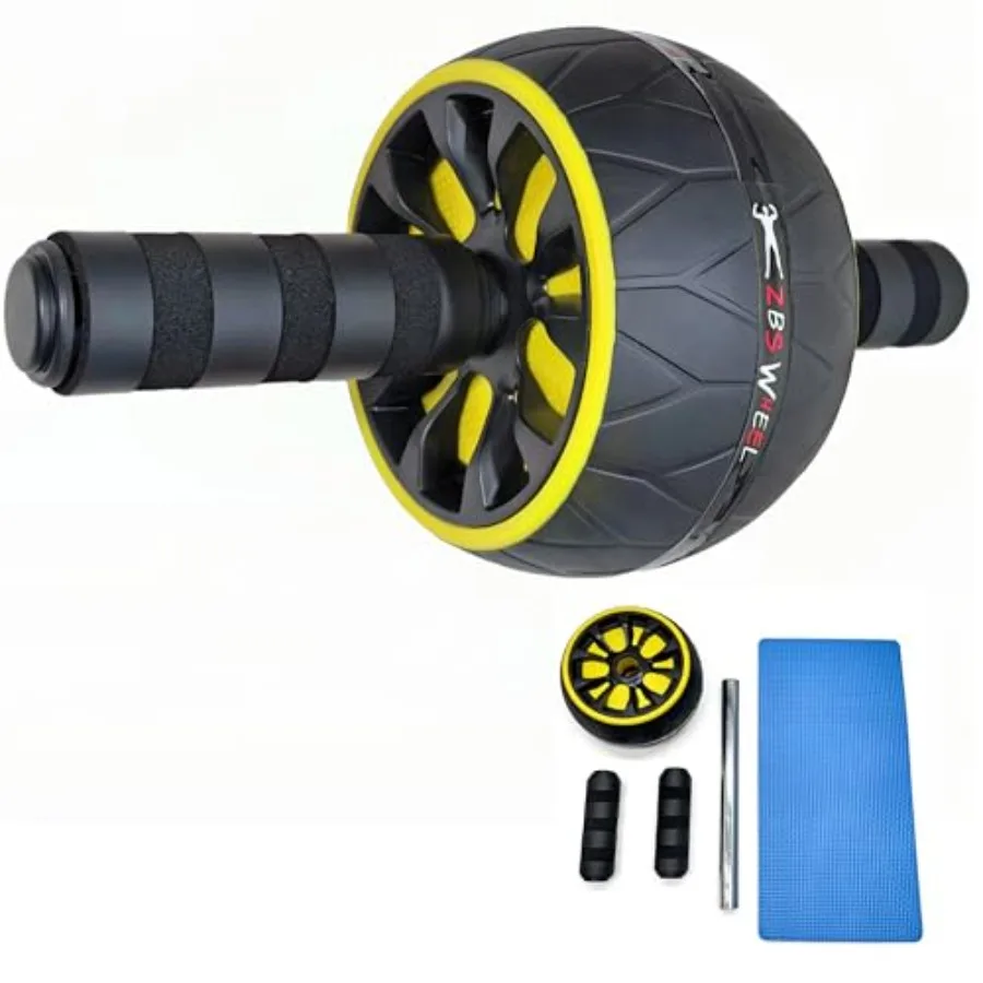 

Универсальное колесо для тренировки мышц кора с поддержкой для коленей: для интенсивных домашних тренировок, укрепления пресса и развития силы всего тела, черное