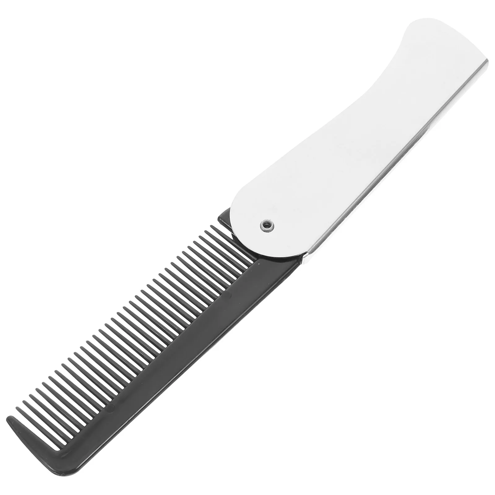 

Foldable Travel Comb Stainless Steel Plastic Mini Pocket Hair Comb for Men Women Lightweight Portable Hairdressing Styling Tool