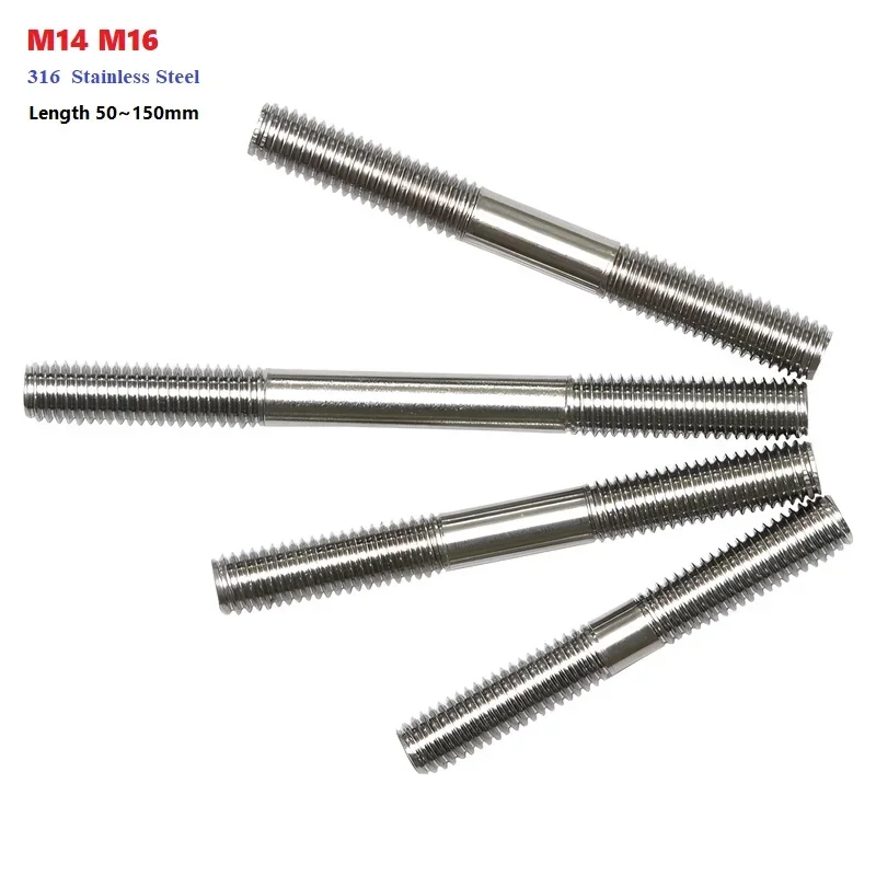 

M14 M16 316 A4 Двойной болт из нержавеющей стали Двойной болт Зубчатый стержень Стержень с двойной резьбой
