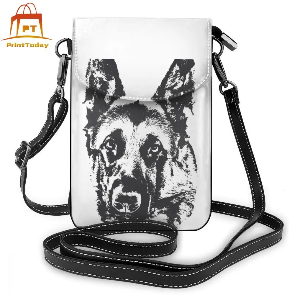 German Shepherd Shoulder Bag German Shepherd Leather Bag Shopping Crossbody Women Bags Multifunction Purse