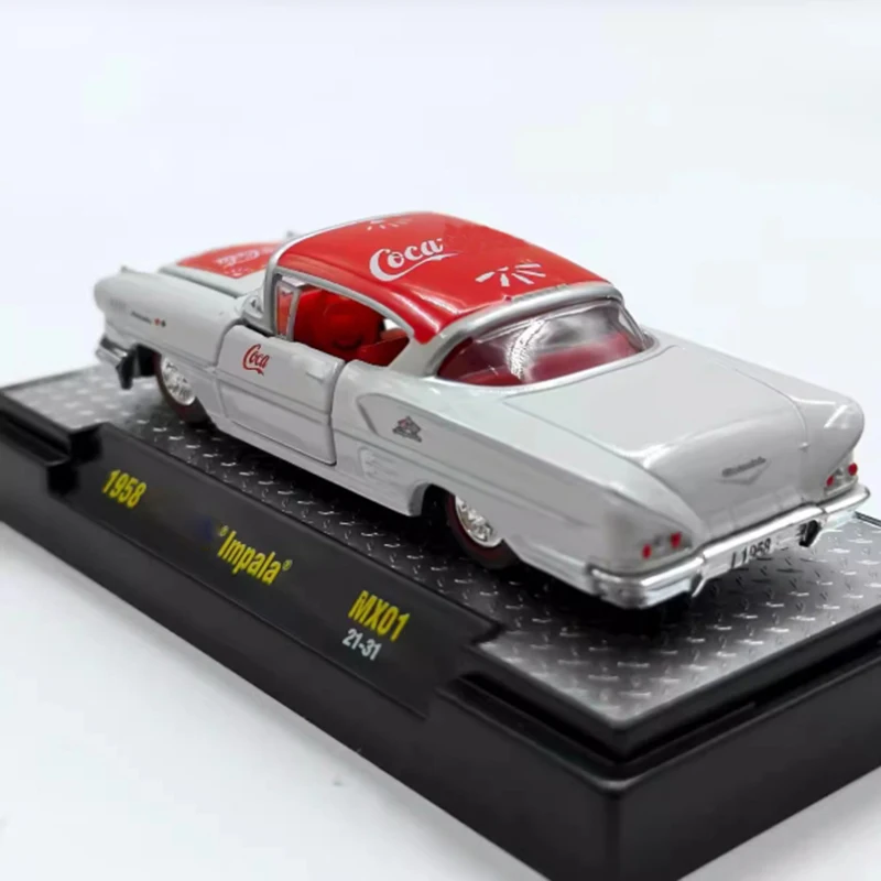 

M2 1:64 1958 Impala, имитация сплава, модель автомобиля для взрослых, классическая коллекция, статическая игрушка для мальчика