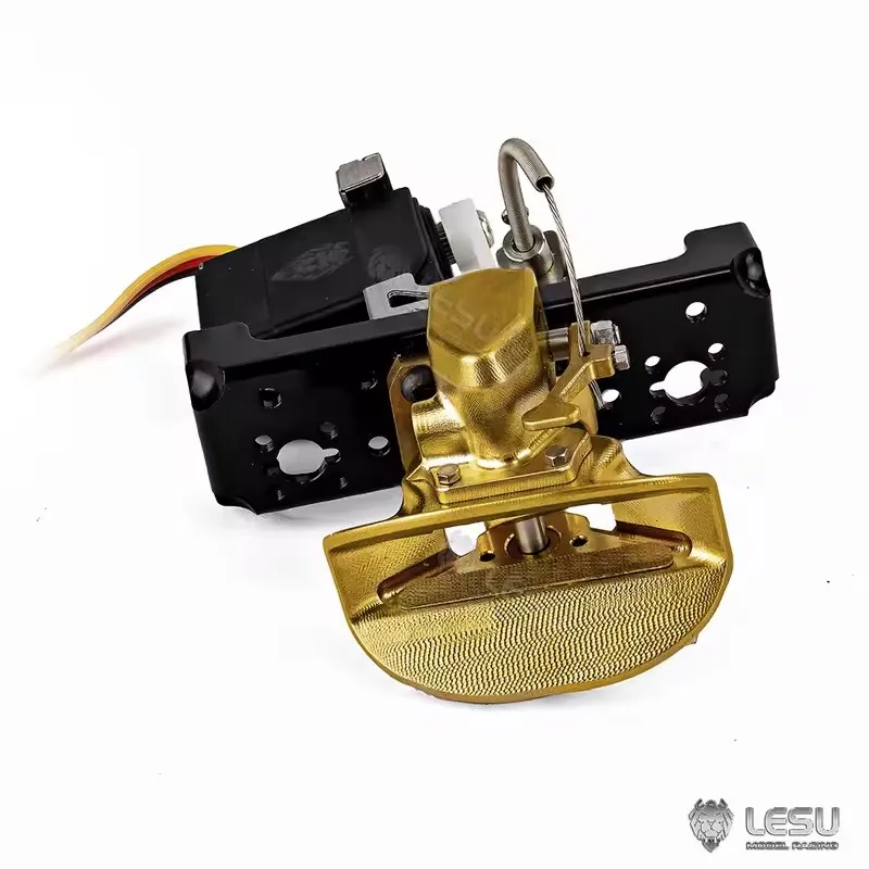 RC 1/14 Metall-Elektro-Heckhaken mit Servo für Tamiya Hydraulikbagger, Lader, Muldenkipper für MAN VOLVO Kipper DIY-Teile – Detail 4