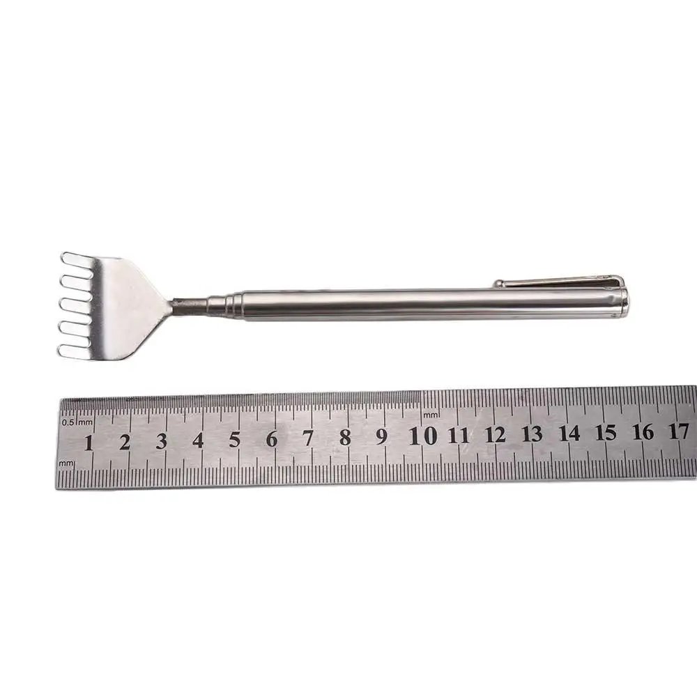 For Elders Telescopic Back Massage Stainless Steel Massager Back Scratcher Anti Itch Claw Massage Tools Tickle Stick