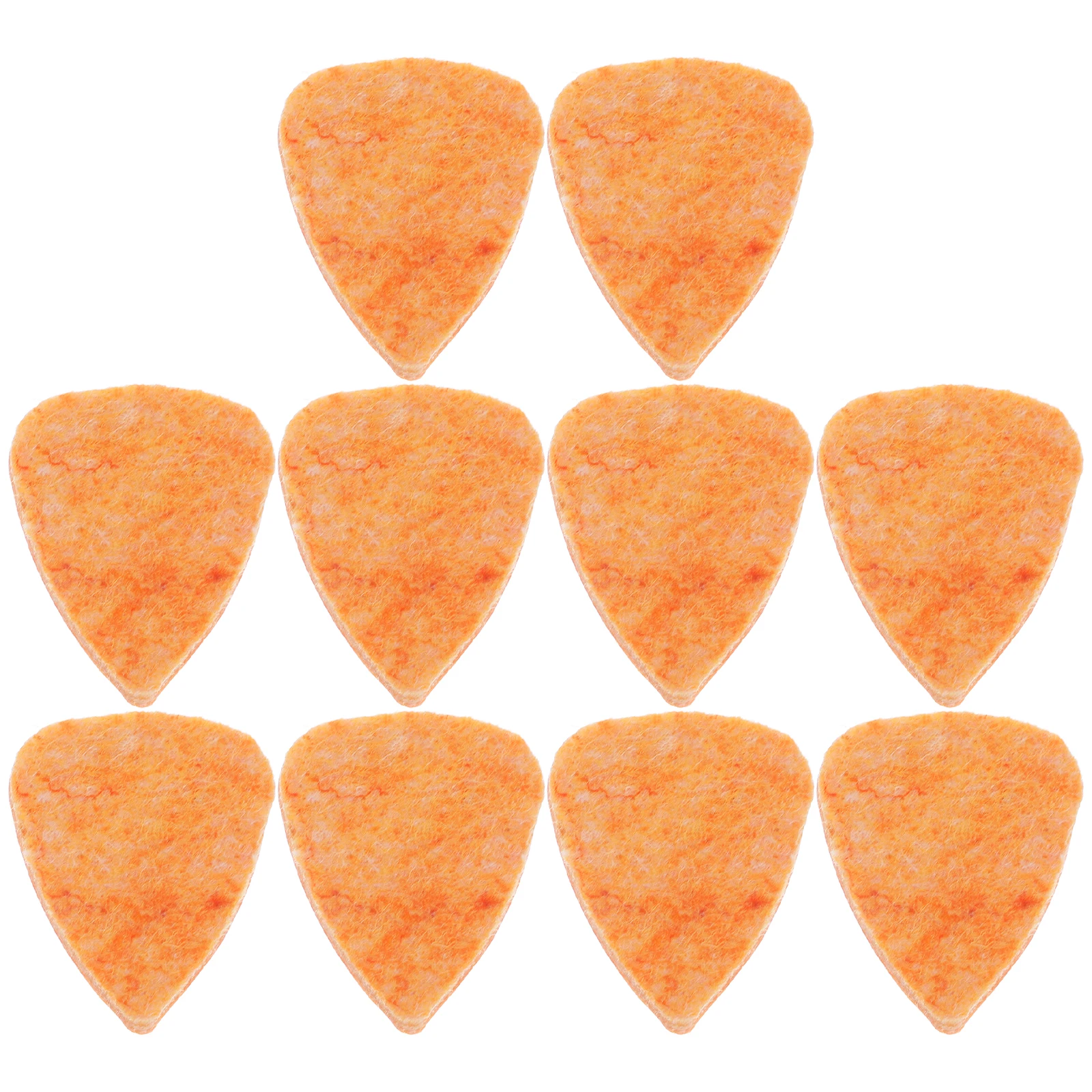 

10pcs Wool Felt Picks For Ukulele Smooth Non-Slip Mellow Sound Comfortable -Quality Plectrums For Low