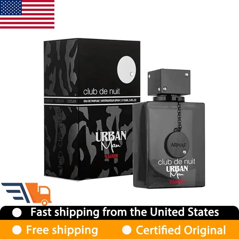 105 ML Armaf Club De Nuit Urban Man Elixir für Männer Eau de Parfum Spray 3,6 Oz Original Arabische Parfüms Langanhaltende Holz-Pheromone