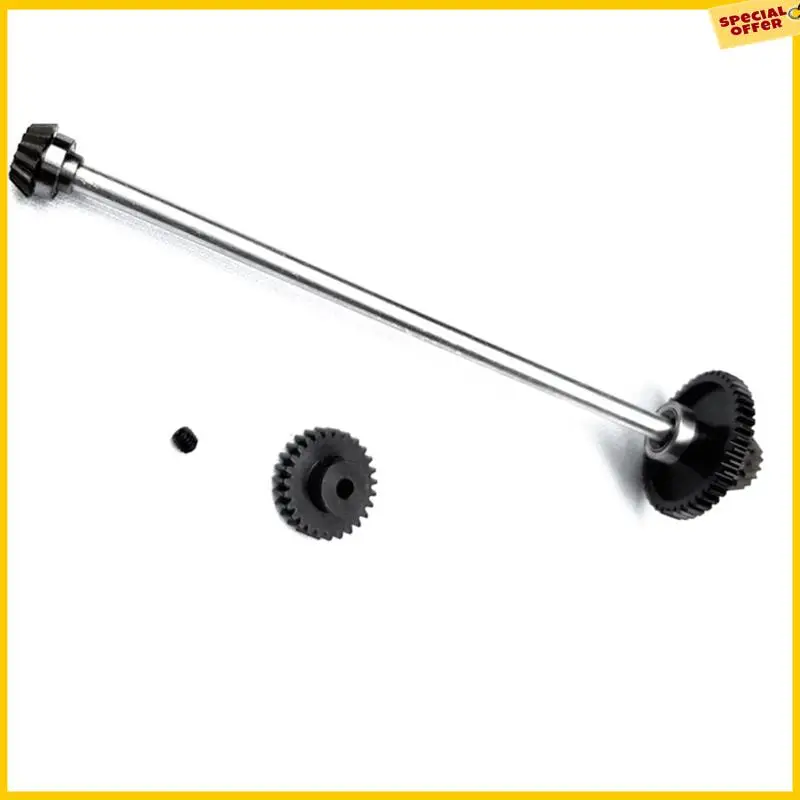 A25P Main Axle Central Drive Shaft With 27T Motor Gear Set RC Car Upgrade Parts As Shown Metal For Wltoys A959-B A969-B A979-B K