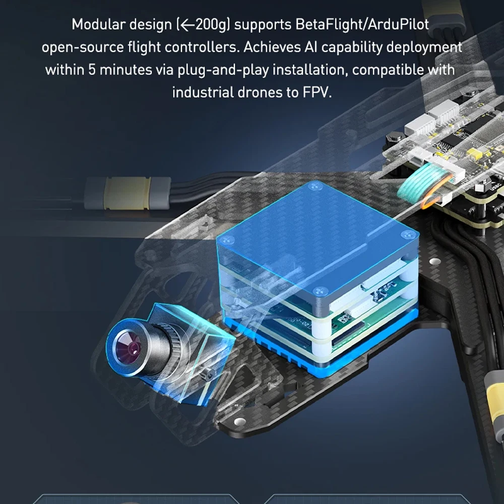 Long Distance FPV AI Tracking Module Locks Targets for Precise Delivery Remote Positioning Strikes with Thermal Imaging Cameras