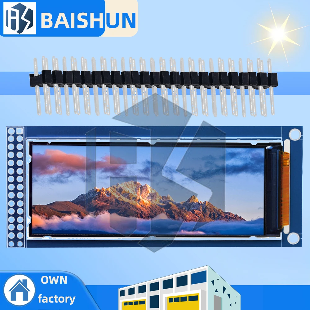 

2.8-3.3v 2.86 inch 376×960 ST7701 chip TFT SPI Full Color LCD Display Module for arduino/ST